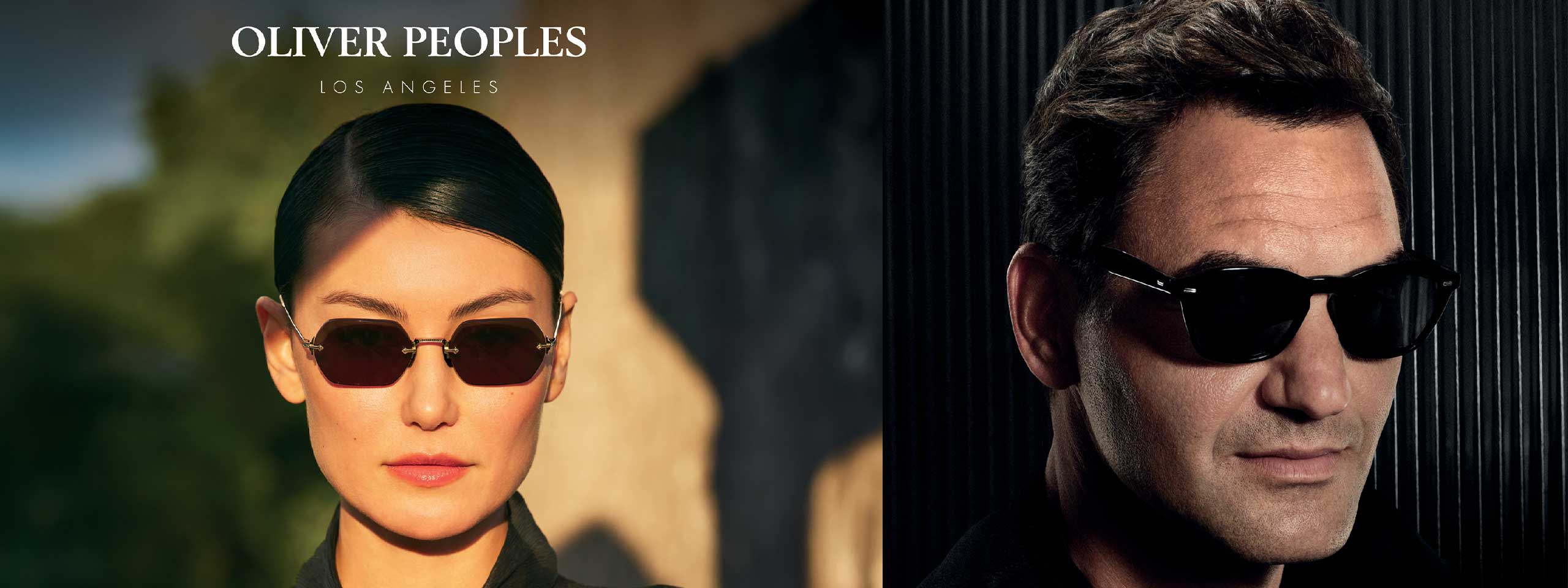 Oliver Peoples: Frau und Mann mit Sonnenbrille